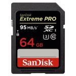 کارت حافظه SDHC سن دیسک مدل Extreme pro کلاس 10 سرعت 663x 95 mb/ps ظرفیت 64گیگابایت